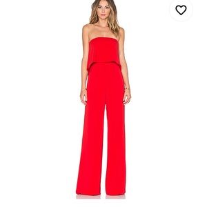 Jay Godfrey popover red jumpsuit